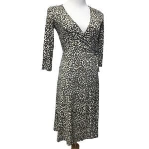 Parallel Dress Womens XS Wrap Cheetah Print